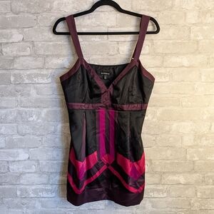 Le Chateau Black and Purple Dress